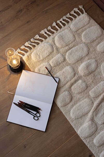 İrya Wall Single Bath Mat 100% Cotton 70X150 cm Ecru