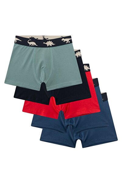 Sanetta Jungen Shorts, 5er Pack - Kids, Dinos, Single Jersey, Baumwollmischung