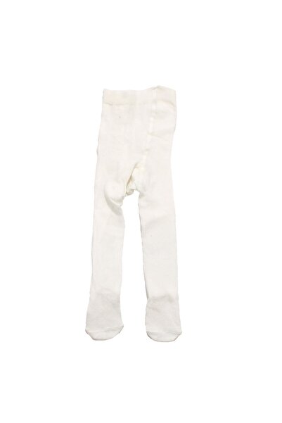 bebegen Unisex Ekru Kaymaz Tabanlı Külotlu Çorap