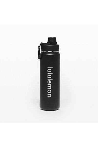 lululemon زجاجة مياه رياضية معزولة بالفراغ من الفولاذ المقاوم للصدأ، سعة 710 ...