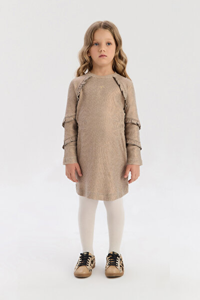 Tyess Girl Brown Dress