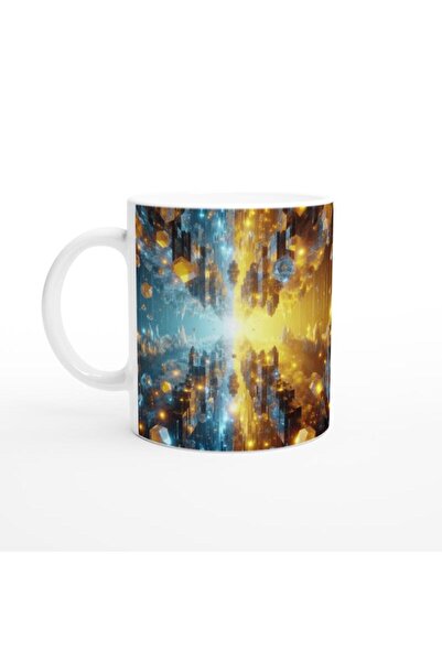 Wisdom Rain كوب قهوة مطبوع عليه برج الجوزاء - موضوع الكهف الكريستالي السحري Vs1