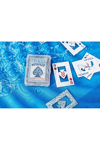 Hoyle Waterproof Playing Cards, Transparent, One-Sided, Child