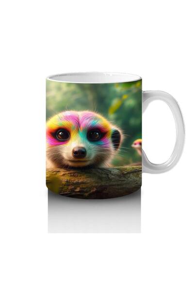 Wisdom Rain Curious Surikat Friends Mug Cup That Makes Children Love Milk