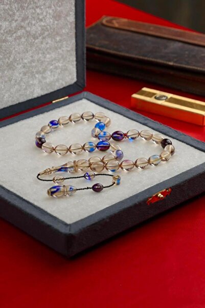 dergah tesbih Master Muhammet Tacir Systematic Design Beyzi Model Multi Color Fire-I Squeeze Prayer Beads