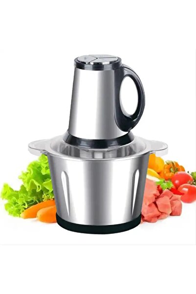 MACON Stainless Steel Electric Chopper Meat Grinder Mincer Food Processor - 2L