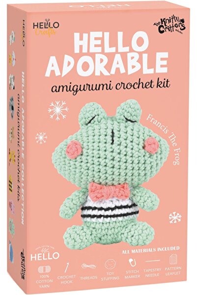 Liva Craft HELLO ADORABLE AMIGURUMI KIT BROAȚĂ 10 CM
