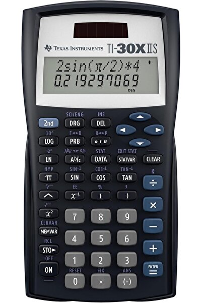 TEXAS-INSTRUMENTS TI-30X IIS Scientific Calculator (Two-Line Display), Black with Blue Accents - Texas Instruments