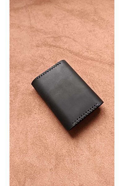 cgderi Genuine Real Leather 10 Compartment Women Men Accordion Wallet Card Holder Black