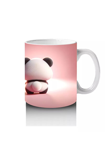 Wisdom Rain Cute Panda Character with Front and Back – Printed Coffee Mug