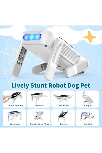 iUni 8016 Câine robot inteligent, telecomandă, senzor tactil, programare prin mișcare