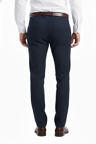 Günce Men's Regular Fit Striped Fabric Pants Lycra Fabric Bgl-St05036