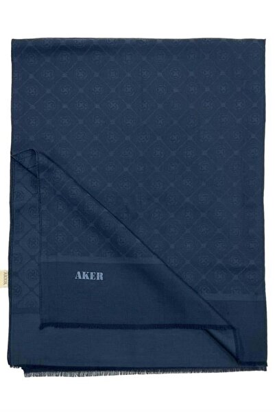 Aker Cotton Shawl - Navy Blue 921