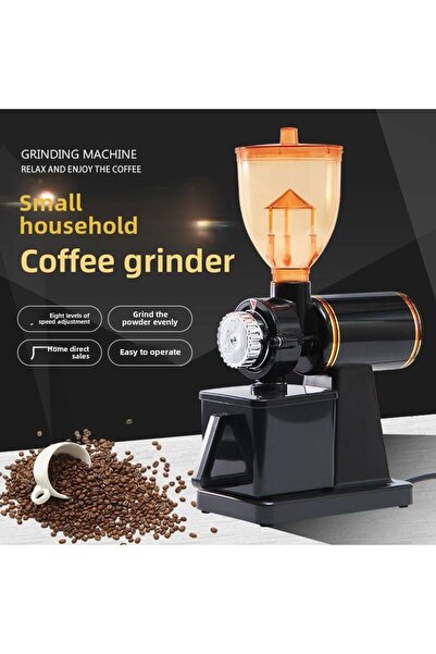 Generic 150W Electric Coffee Bean Grinder 8 Adjustable Levels 250g Hopper Automatic Mill Machine Black