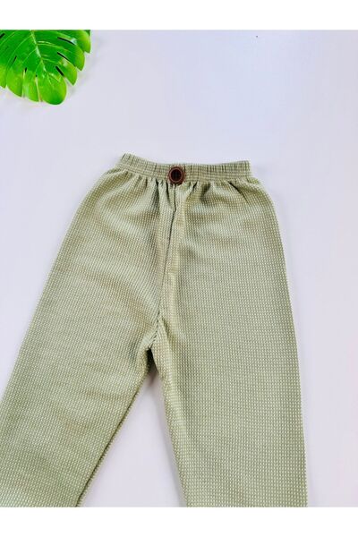 EFU BABY Waffle Honeycomb Textured Waist Elasticated Baby Pants