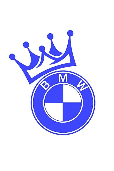 Oracal Sticker, BMW King, 20cm, blue