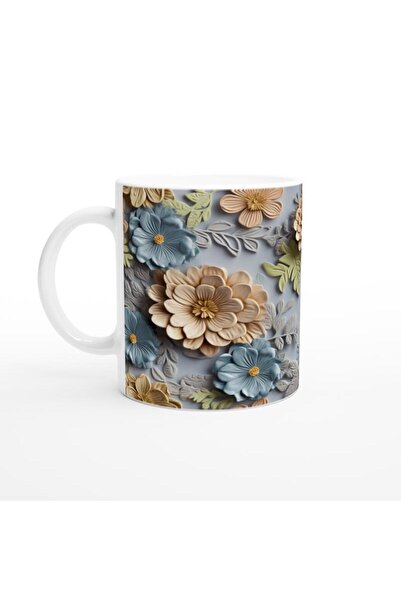 Wisdom Rain كوب حديقة الزهور باللون الأزرق السماوي