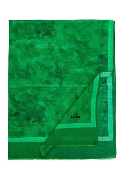 Aker Summer Cool Silk Cotton Shawl - 7208777-459 Emerald