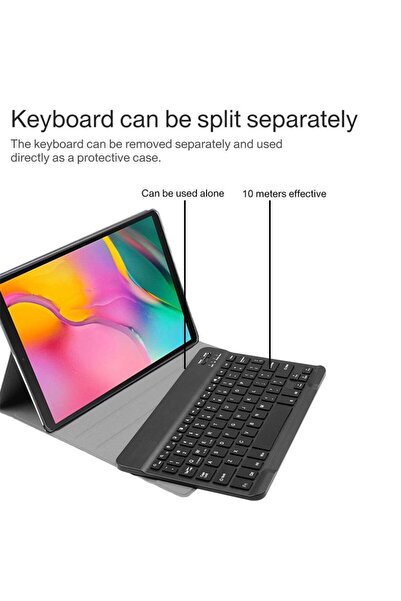 Generic French AZERTY Keyboard Case for iPad 10.2 Air 3 Pro 10.5 Detachable Wireless Pencil Holder Cover