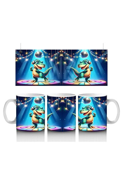 Wisdom Rain كوب ديسكو ديناصور يحب الأطفال الحليب