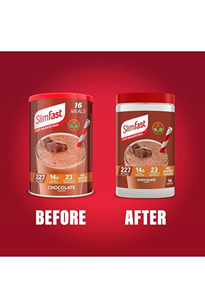 Slim Fast SlimFast Meal Replacement Shake, Chocolate, 16 servings (600 g)