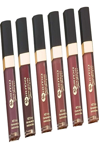 İrma ملمع شفاه طويل الأمد من إرما مات، 6 قطع