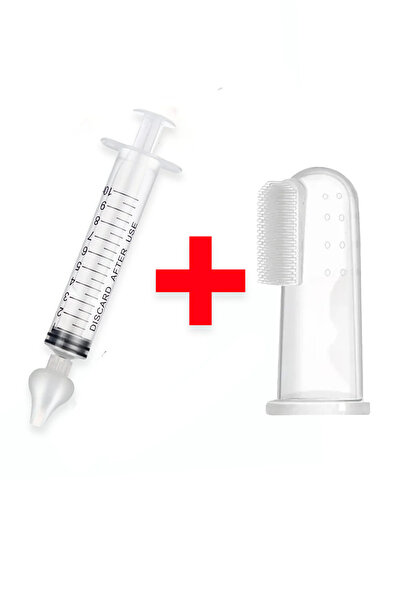 Beatitude Bebek Diş Kaşıma Parmağı Ve Burun Temizleme Enjektörü Seti Silikon ...