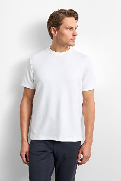 Back And Bond Ekru Regular Fit Basıc Tişört