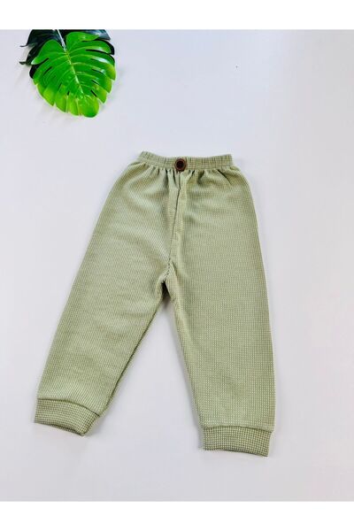 EFU BABY Waffle Honeycomb Textured Waist Elasticated Baby Pants