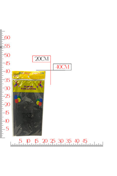 MOB_TOYS سفرة حفلات لون أسود (١٣٧سم x ١٨٣سم)