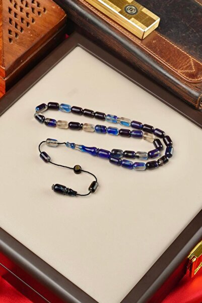 dergah tesbih سبحة من العنبر متعددة الألوان بتصميم كبسولي من نظام أستاد إركان تشوبوكو