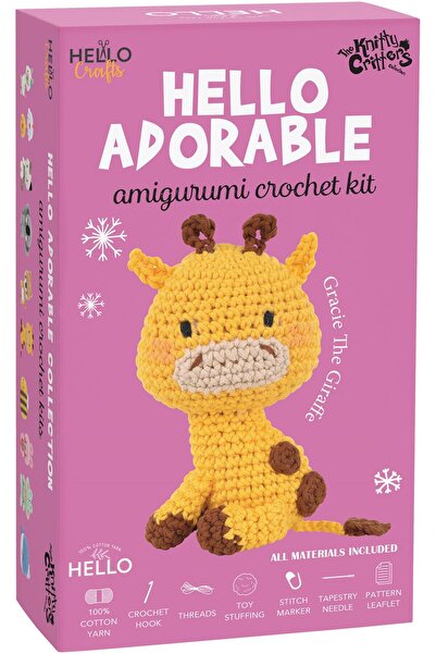 Liva Craft HELLO ADORABLE AMİGURUMİ KİTİ ZÜRAFA 14 CM