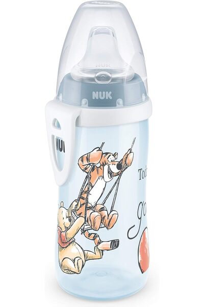Nuk Active Learning Sippy Cup 300 ml – Winnie the Pooh, Blue, BPA-free (12+ months)
