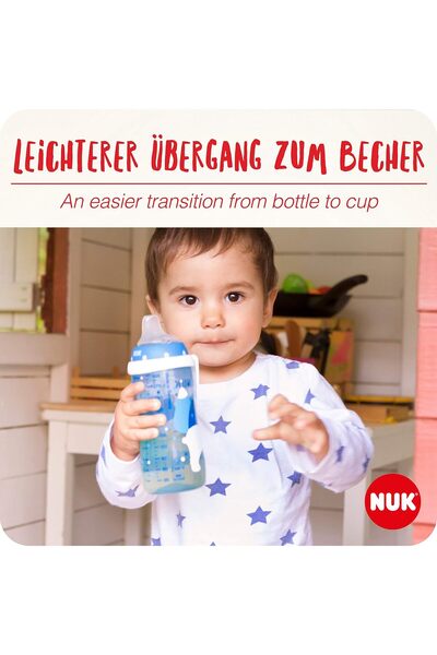 Nuk Active Learning Sippy Cup 300 ml – Winnie the Pooh, Blue, BPA-free (12+ months)