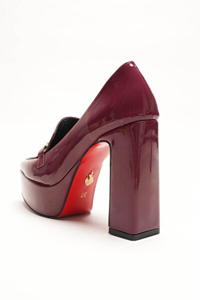 Ayakkabı Ateşi Platform Design Buckle Detailed Women's Mid-Heeled Shoes Vanera