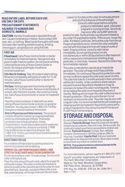 Hartz Cat Flea & Tick Collar (Fresh Scent, 7-Month Protection)