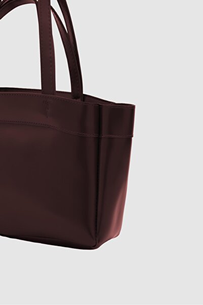 Shule Bags Marlove Leather Shoulder Bag Burgundy