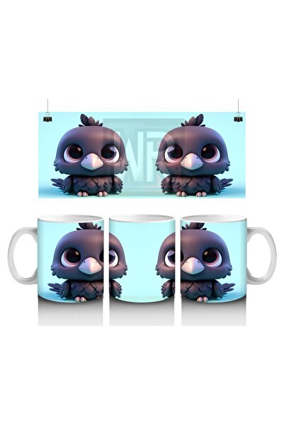 Wisdom Rain Cheerful Raven Mug Cup That Makes Children Love Milk