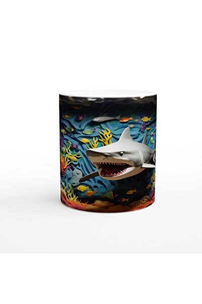 Wisdom Rain Shark the Judge of Colorful Corals Mug