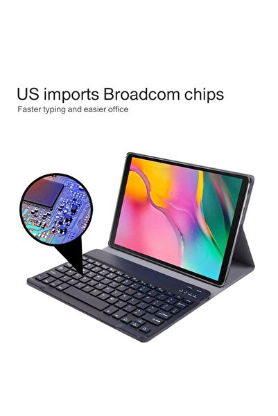 Generic French AZERTY Keyboard Case for iPad 10.2 Air 3 Pro 10.5 Detachable Wireless Pencil Holder Cover