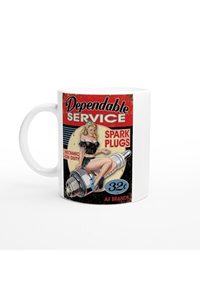 Wisdom Rain كوب كوب على شكل جراج ريترو من Pin-Up Bugli