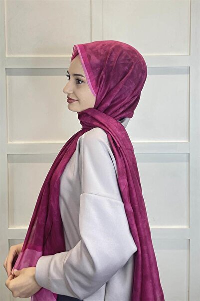 Aker Yaz Serinliği İpek Koton Şal - 7208777-499 Fuşya