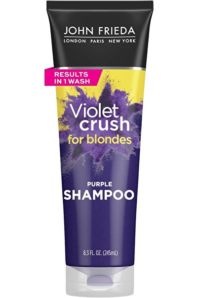 John Frieda Violet Crush Purple Shampoo for Blonde Hair Toner, 8.2 fl oz