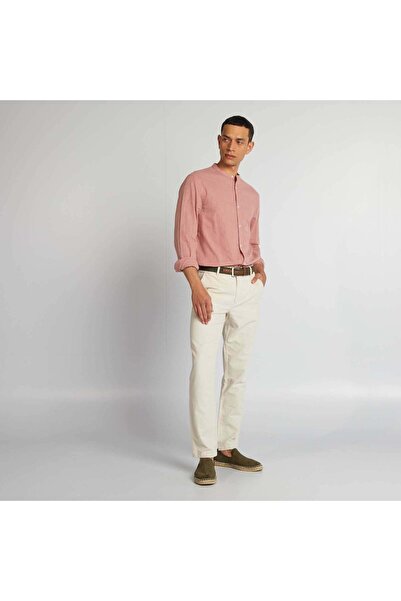 KİABİ Slim-fit linen-blend chinos BEIGE
