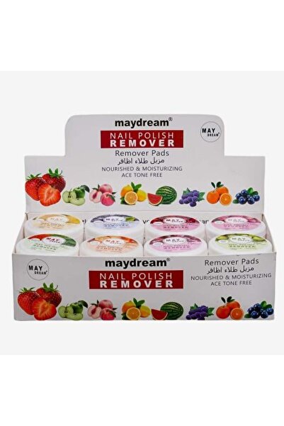 MAYDREAM مزيل طلاء الأظافر بالفواكه - 24 قطعة -