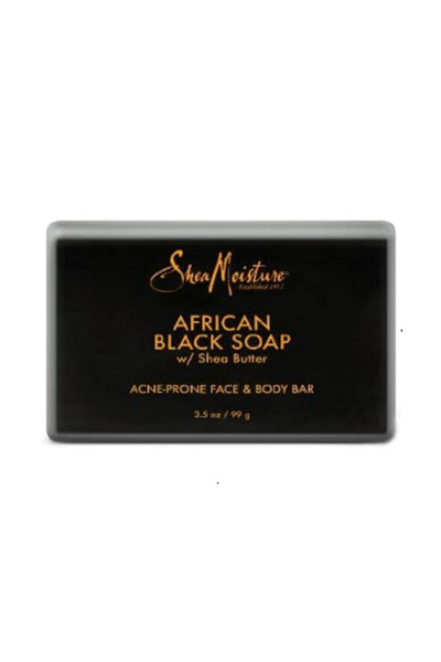 TOPONEE Shea Moisture African Black Soap Bar, 103.5g
