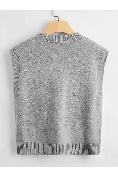 ATE ÖZGÜNEŞ TRİKO TEKSTİL Women's Knitwear V-Neck Solid Sweater