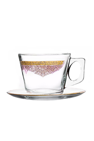 Dimlaj Selena Glass Tea Set CB/12-Gold