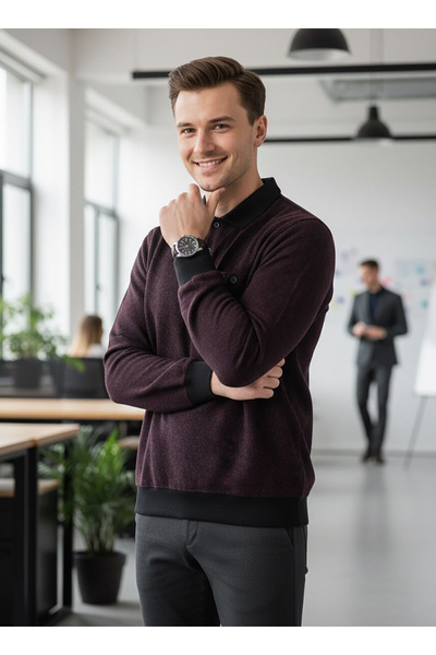 DYNAMO Polo Collar Selanik Woven Knitwear