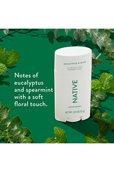 Native Deodorant, Natural, Aluminum-Free, Eucalyptus & Mint, 50.0 oz